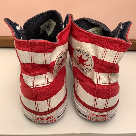 SOLD!!!
Converse All Star Chuck Taylor Stars and Stripes High Tops. - Picture 3 of 8